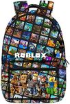 Padieoe PADIEOE Roblox 3D Printed Children's School Backpack for Boys & Girls 16 Inch Large Capacity Travel Rucksacks Book Bags Kids School Bag