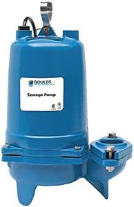 Goulds WS0311BF Submersible Sewage Pump, 1/3 HP, Single Phase, 115 V, 10.7 Max Amps