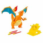 Pokémon Charizard Deluxe Feature Figure - Includes 6-inch Interactive Charizard Figure plus 2-inch Pikachu Figure with Figure Launcher - Authentic Details