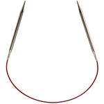 ChiaoGoo Red Lace Circular 16 inch (40cm) Stainless Steel Knitting Needle Size US 8 (5mm) 7016-8