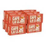 Cafe La Llave Decaf Espresso Dark Roast Coffee, 8.8 Ounce (Pack of 12)