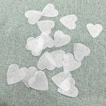 White Color Confetti Paper Heart Shape Biodegradable Paper Confetti Circles for Table Wedding Birthday Party Decoration