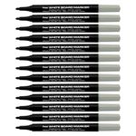 Pentel WhiteBoard Dry Erase Marker, 3.0mm Bullet Point, Markers for Whiteboards, Free of Harmful Chemicals, Black Ink, MW5S-A, Box of 12