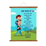 YaYa cafe Father's Day Gifts One in a Million Dad Greeting Card Scroll - 18x24 inches