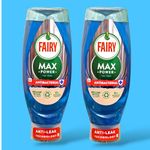 Fairy Max Power Antibacterial Tea Tree Washing Up Liquid 2 x 640 ml Twin Pack