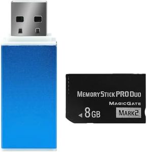 8GB Memory Stick Pro Duo (MARK2) for PSP Camera Memory Card and a All in One Reader USB 2.0