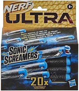 NERF Ultra Sonic Screamers 20 Dart Refill Pack, The Darts Fly Whistling Through The Air, Only Compatible with Nerf Ultra Blasters F1048EU4