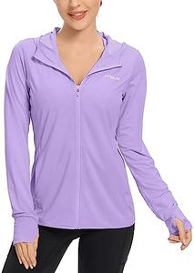 KPSUN Women's UPF 50+ UV Sun Protection Clothing Zip Up Hoodie SPF Long Sleeve Sun Shirt Fishing Hiking Outdoor Jacket,purple,S