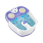 Conair Waterfall Foot Pedicure Spa with Lights, Bubbles, Massage Rollers (Purple)