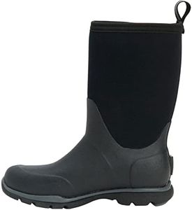 Muck Boot Men's Arctic Excursion Mid Snow Boot, Black/Gray, 8 US/8-8.5 M US