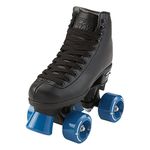 Riedell Skates - RW Wave - Kids Quad Roller Skates for Indoor/Outdoor | Black | Size 10 Youth