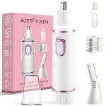 Painless Nose Hair Trimmer for Women 2024 Upgrade Nose Trimmer Ladies Nose Hair Trimmer Dual Edge Blades,Battery(Included)-Operated with IPX7 Waterproof for Easy Cleansing