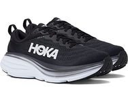 Hoka ONE ONE Women's Walking Shoe Trainers, 6.5 US, Black White, 8.5