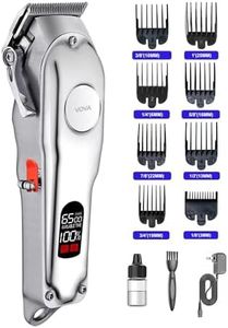 VOVA Dog Clippers,Stainless Steel Professional Precise Dog Grooming Clipper, Tondeuses Pour Chiens,Low Noise High Power Efficient Dog Hair Cutting Kits for Thick Heavy Coats,Canine Pet Hair Trimmer