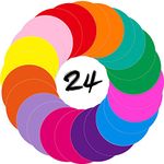 Zayvor 24 Dry Erase Circles White Board Dot,Removable Vinyl Dots Stickers Colorful Wall Decal Classroom Tables,Home Office School Teaching Students Back to School Supplies Decorations