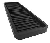 Happitasa Silicone Kitchen Sink Organizer Tray (Black, 12"x4")