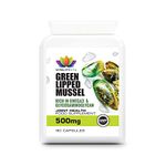 VITALITYVITS Green Lipped Mussel For Dogs - Quick Release Joint Care 90 500mg Capsules - Made in UK