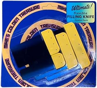 Mike's GT Body Filler Spreader Assortment 4 Pack - Coated Spring Steel, Rubber Grip - Precision Tools for Body Filler/Car Putty/Spreader/Scraper Application - (1", 2", 3", and 4" sizes included)