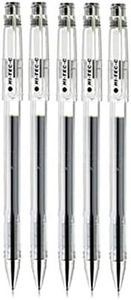 Pilot Hi-Tec-C 05 Gel Ink Pen Fine Point 0.5mm Black Ink LH-20C5 Value Set of 5