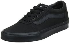 Vans Women's Ward Sneaker, Canvas Black Black, 5 UK