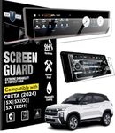 Gear Guard Screen Protector For Hyundai 2024 Creta Facelift SX, SX Tech, SX (O) Car Accessories Full Screen Infotainment System with AC Vent - Clear