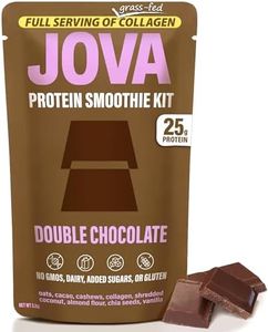 JOVA Collagen & Protein Meal Replacement Shake | 25g Protein (10g from Collagen), 11g Fiber, 2g Sugar (Delicious & Creamy, Gluten-Free, Non-GMO, USA Made), Double Chocolate Pack of 6 Smoothie Kits