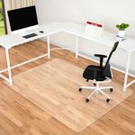 Amyracel Large Office Chair Mat for Hardwood Floor- 46" x 72" Clear Floor Mat for Office Chair, Easy Glide Desk Chair Mat for Hard Wood/Tile Floors, Floor Protector Mat for Rolling Chairs