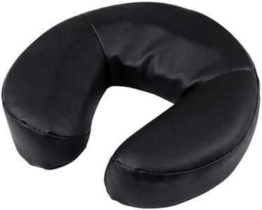 Kalolary Massage Face Cradle Cushion for Massage Tables, Universal Crescent Headrest Face Rest Neck Head Cushion Pillow for Massage Chairs Spa Bed (Black)