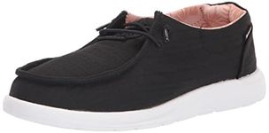 Reef Women's Cushion Coast Sneaker, Black, 5