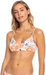 Roxy Printed Beach Classics Athletic Tri Bright White Floral Escape LG