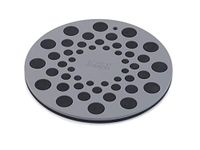 Joseph Joseph Spot-On Set of 2 Silicone Trivets, Heat resistant table mat for hot pots and pans, Black/Grey