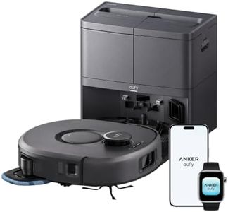 eufy C30 Edge Robot Vacuum and Mop for Pet Hair, 35,000 Pa,Edge-to-Edge Mop | AeroTurbo™ Multi-Cyclone Filtration, Carpet, 0% Tangling, Edge Cleaning, 6-in-1 Station, Smart Mapping