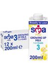 SMA PRO Growing-Up Baby Milk - 1-3 Years | Ready to Use Liquid Formula Milk 200 ml (Pack of 12)