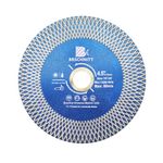 Diamond Porcelain Tile Saw Blade - BRSCHNITT Super Thin Diamond Cutting Grinding Disc with X Teeth Arbor 7/8“-5/8“ for Ceramic Tiles,Granite,Marble Angle Grinder Circle Saw Blade