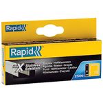 Rapid Stainless Steel Staples for Textiles, Finewire No. 13, Leg Length 6mm, Staple Gun Staples, High-Performance, 2500 Pieces, Boxed (11830726), Silver