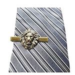 Handmade Oxidized Brass Lion Tie Cl