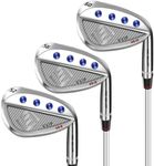 Yamato Full Face Golf Wedge Set or Individual Golf Wedges 50/52/54/56/58/60 Forged Golf Gap Wedge Sand Wedge Lob Wedge Golf Clubs Milled Face (Stainless Steel, B01, Regular, Right)