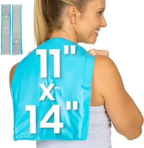 Arctic Flex Ice Packs for Injuries Reusable (24" x 11") - Flexible Hot Cold Packs - Therapy Gel Ice Wrap With Straps - Ankle, Elbow, Knees, Foot, Hip Arm, Back Pain Relief Compress Medical Freezer Pad