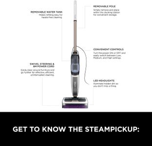 Shark 3-in-1 Steam Mop – SteamPickUp, White