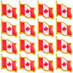 50 Pack Canada Flag Pin Canadian National Flag Lapel pins Enamel Made of Metal Souvenir Men Women Patriotic