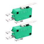 uxcell 2PCS KW3-OZ 16A 125/250VAC SPDT NO NC Hinge Lever Type Micro Limit Switches