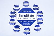 SimpliSafe Home Security System Sign Combo Set Yard Sign x1 Window Decals x10