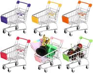 Dicunoy 6 PCS Mini Shopping Cart, M