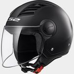 LS2 of562 Airflow Jet Scooter Motorcycle Helmet XXL(63-64cm) black matt