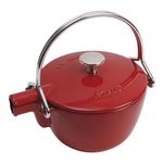 STAUB Round Teapot/Kettle - 1QT - Cherry, Regular (1650006)