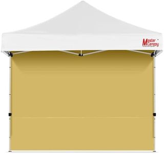 MasterCanopy Pared Lateral de Tienda de campaña instantánea para toldo desplegable de 10 x 10, 1 Paquete (2,5 x 2,5 m, Beige)