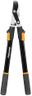 Fiskars Sécateur Elagueur Télescopique pour Bois frais, Revêtement Anti-Adhérent, Acier de Précision Trempé, Longueur de la Poignée : 63 à 83 cm, Noir/Orange, L13, 1027528