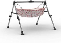 A to Z Hub Stainless Steel Baby Boy'S And Girl'S Portable Folding Swing, Cradle, Ghodiyu, 17.8 Centimeters, Multicolour