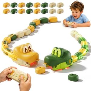 Remote Control Snake Toy for Kids, Magnetic Snake Game with Music, 2P