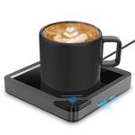 Coffee Warmer For Desk Black Bbk